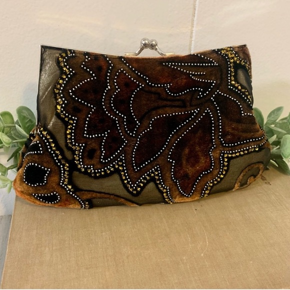 Hand Bag shoulder chain clutch Weddings party dances dress up prom black tie - Picture 4 of 13